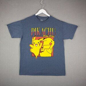 Pokemon Pikachu "Pika Pika" Rap Tee Mens Medium